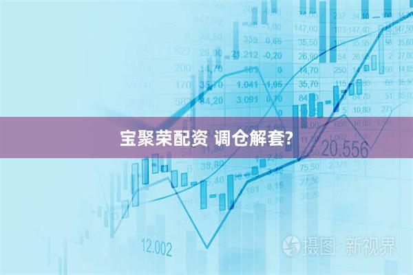宝聚荣配资 调仓解套?