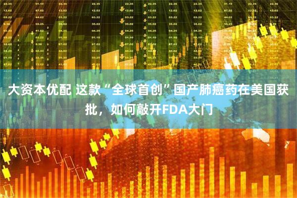 大资本优配 这款“全球首创”国产肺癌药在美国获批，如何敲开FDA大门